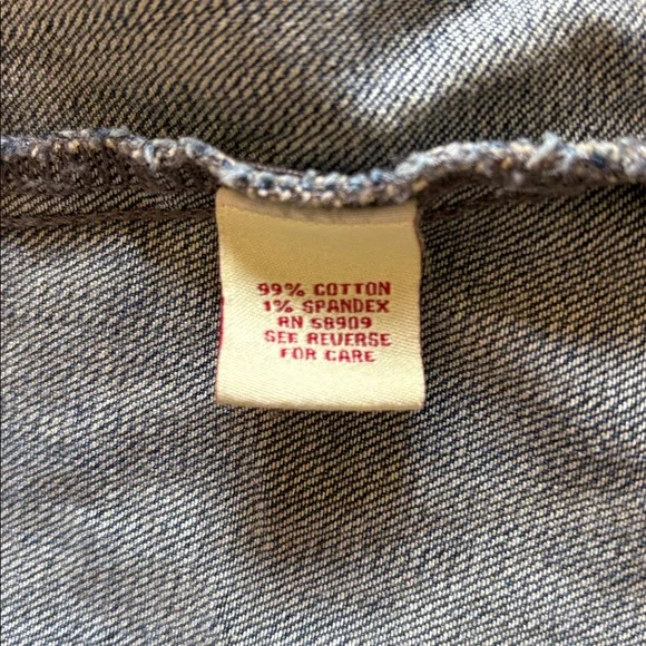 Reba Embroidered Blue Denim Jacket size S - Picture 8 of 9